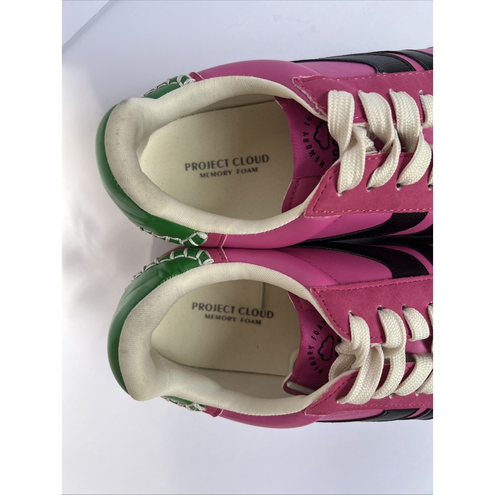 Project Cloud Memory Foam Womens Sneakers Pink Green Black Size 7 EU 37.5 - Picture 12 of 16